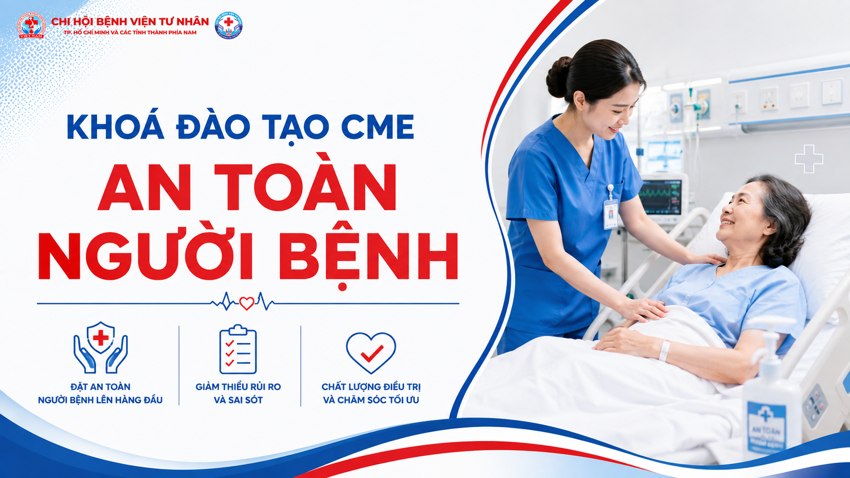Thông báo chiêu sinh khóa Đào tạo cập nhật kiến thức y khoa liên tục (CME) – An toàn người bệnh – Khóa 4