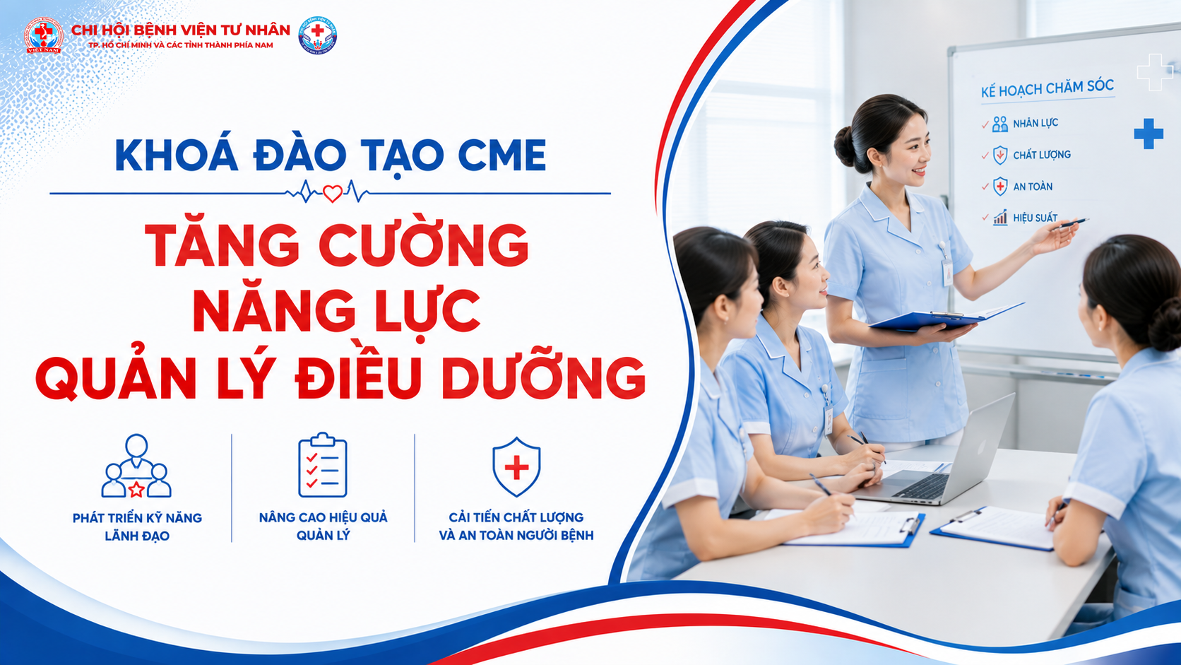 Thông báo chiêu sinh khóa Đào tạo liên tục (CME) – Tăng cường năng lực quản lý điều dưỡng – Khóa 2